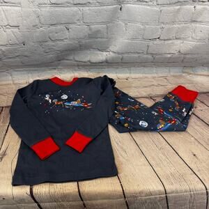 Mini Boden Santa Pajama Set
